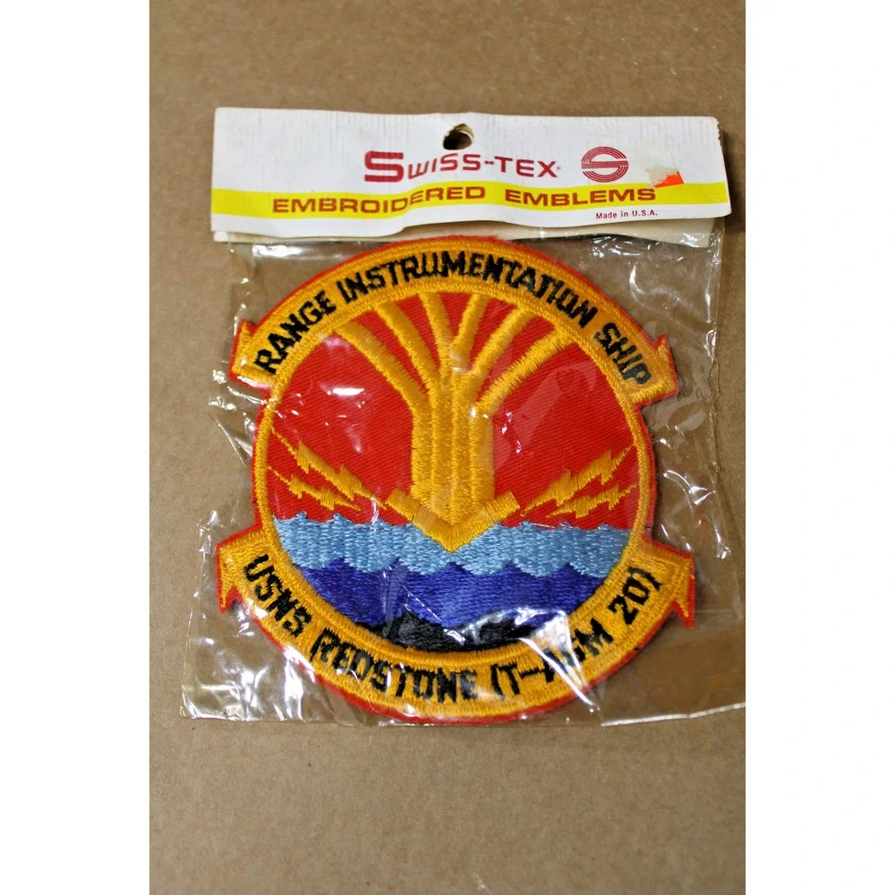 VTG Authentic USNS Redstone Range Instrumentation Ship Patch, Original Packaging